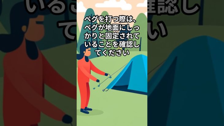 【camping101】初心者におすすめの テント設営方法の注意点