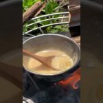 【キャンプ飯】即席チーズフォンデュ#キャンプ#ソロキャンプ #shorts