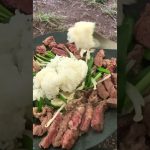 【キャンプ飯】 ビーフステーキジャンバラヤ