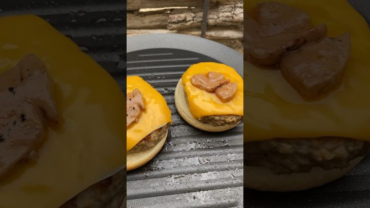 キャンプ初心者がチーズバーガーを作ったら #キャンプ飯