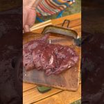 キャンプで、生レバー最高　#アウトドア料理 #キャンプ飯 #ソロキャンプ