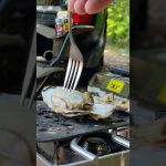 【焼き牡蠣】 #北海道 #キャンプ #キャンプ飯