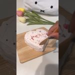 【おうちカフェ】北海道チーズ蒸しケーキで作る簡単ハートのケーキ🍰🤍