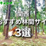 関西•おすすめ林間サイト3選