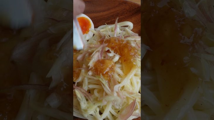 暑い夏にぴったりのキャンプ飯　#ソロキャンプ #camping #shorts #camp #うどん #udon #冷やしうどん