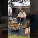 サッポロ一番ボンゴレ塩ラーメン #キャンプ #焚火 #マクライト