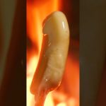 焚き火で作るダブルチーズハンバーグ予告　#Shorts