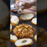 【家でも簡単キャンプ飯】りんごとクリームチーズのカナッペ