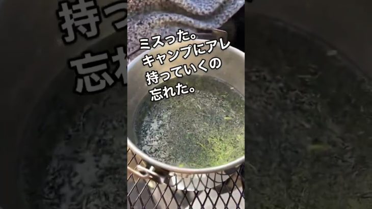 最近はキャンプ場でコーヒーより緑茶🍵