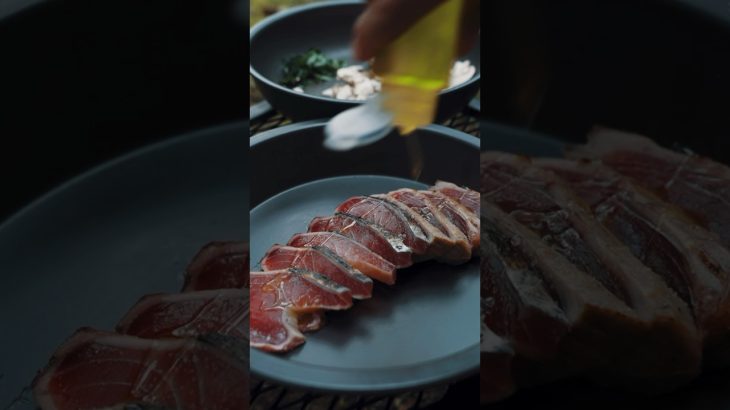 【40代ソロキャンプ飯】赤身魚のカルパッチョ  #レシピ #solocamping #キャンプ飯