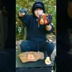 【キャンプ飯】辛ラーメンアレンジしすぎやろ！サーモン編　Salmon & Shin Ramyun 연어 신라면 三文鱼 辛拉面🍜🔥#cooking #foodie #food #asmr