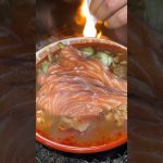 Salmon Spicy Ramen【BBQ】#shorts