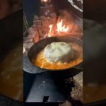 チーズハンバーグ丼！ #アウトドア #キャンプ #bbq #dog