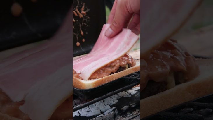 鹿肉ホットサンド【キャンプ飯】　#camping #camp #キャンプ