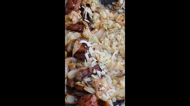 【キャンプ飯】マルチグリドルでチーズタッカルビをクッキング！#shorts  #キャンプ飯 #レシピ#チーズタッカルビ