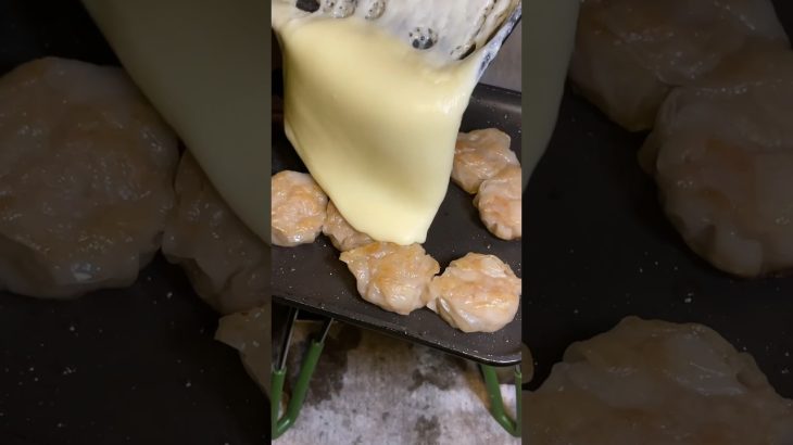 【キャンプ飯】焼くだけ簡単、チーズとシュウマイのツマミ【時短】 #shorts #short #時短レシピ #酒の肴