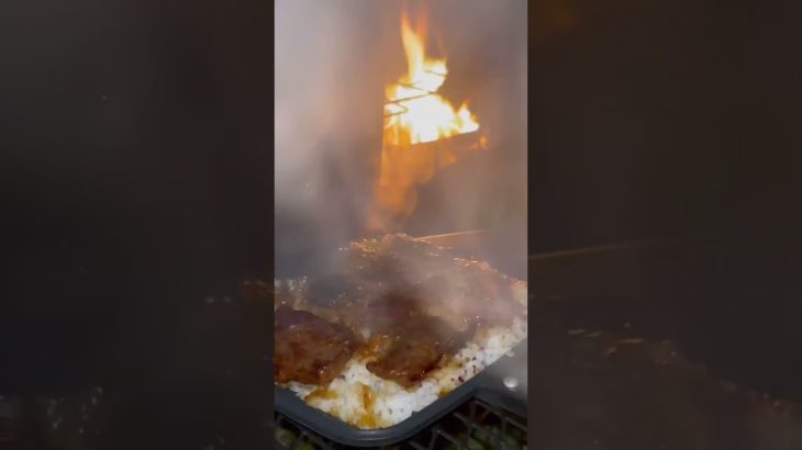 ホットサン丼🍚🍖やってみた😋#ホットサンドレシピ　#キャンプ飯