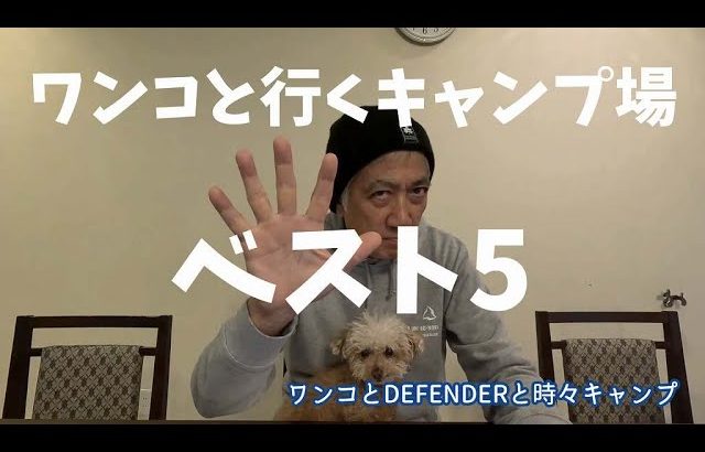 ワンコと行くキャンプ場ベスト５ 2023。１位は超オススメです。