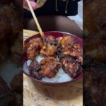 【デカ盛り】ねぎ塩からあげ丼　#shorts #short #料理 #キャンプ飯 #デカ盛り #大盛り #特盛 #からあげ #唐揚げ #おすすめ #おすすめにのりたい #おいしい