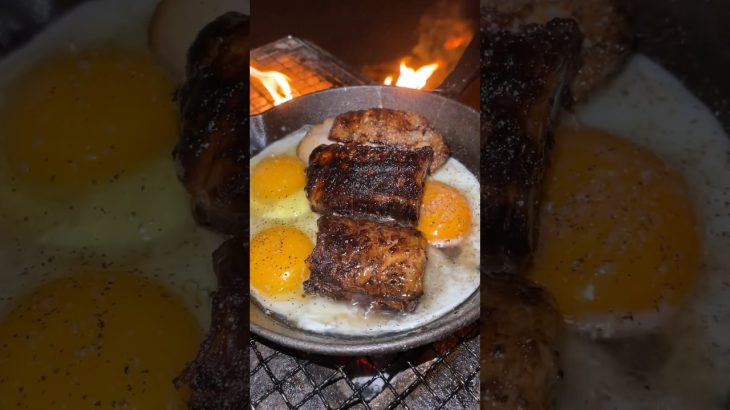 Pork Egg【Camping】#shorts