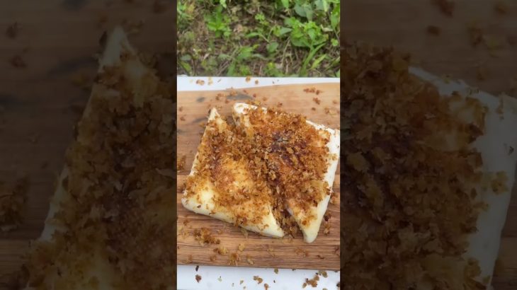 【キャンプ飯】焼くだけでサクサク旨い！はんぺんチーズフライ風つまみ【安くて旨い】 #shorts #short #ホットサンドメーカー #クラフトビール