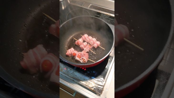 プチトマトの肉巻き #家庭菜園 #キャンプ #キャンプ飯 #プチトマト #簡単レシピ