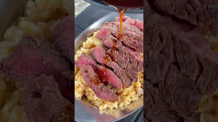 最高の賄い作ってみた#bbq #bbqレシピ #ガーリックライス #キャンプ