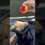 アイロンストーブで作る『鶏のカレーチーズ焼き』🧀