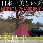 あまり知られたくない絶景キャンプ場㊙️ランクル７０で行く秋を感じる紅葉キャンプ