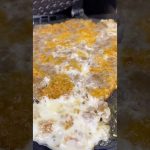 SNSで話題のファミマのチーズメンチカツをえびみりん焼きに挟んだ結果 #shorts