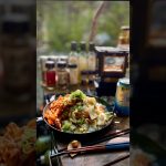 【キャンプ飯】いつかのスタミナ皿うどん#キャンプ飯 #キャンプ #アウトドア飯 #ソロキャンプ