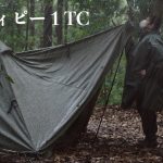 【ソロティピー1TC】雨対策して冬の野営ソロキャンプ