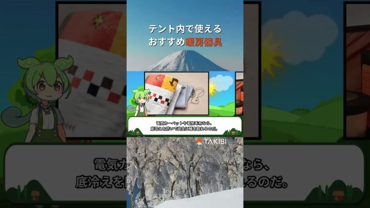 テント内で使えるおすすめ火気なし暖房器具！使用する際の注意点も解説#Shorts