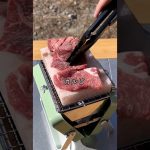 お肉を乗せるだけで高級料理に！？ヒマラヤ岩塩が便利すぎた！#shorts #アウトドア #キャンプ #キャンプ飯 #camp
