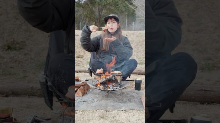 チーズでキャンプ飯2品🤤　#キャンプ飯 #キャンプ