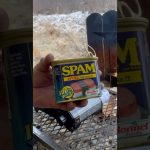 【スパムクッパ】野営の朝は、簡単『スパムクッパ』♬#shorts