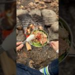 🐟韓国風ぶりサラダ ⏩レシピはコメント欄#キャンプ飯 #campping #outdoorcooking