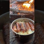 【キャンプ飯】炙りチーズシャウ丼#キャンプ#ソロキャンプ #shorts