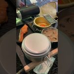 純和食の旅館の朝ごはんキャンプ飯　#ソロ　#キャンプ　#簡単レシピ #道志村
