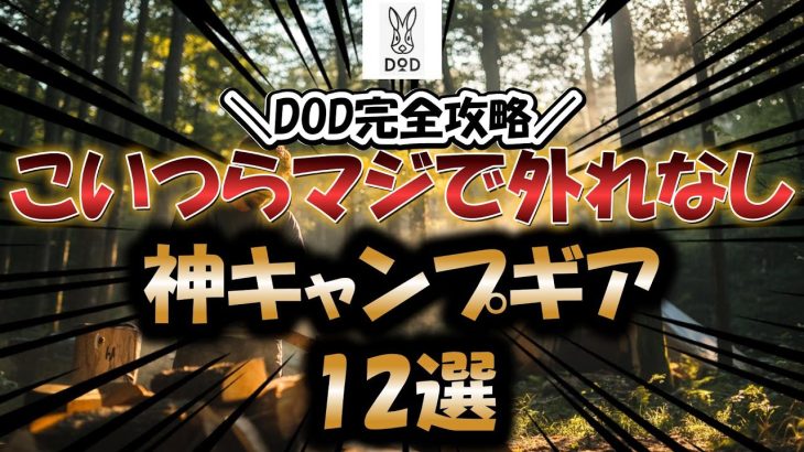 【完全版】DOD完全攻略！こいつらマジで外れなし神キャンプギア12選