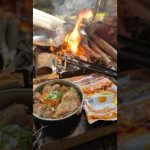 【キャンプ飯】チキンステーキチキンラーメン#ソロキャンプ #レシピ #asmr
