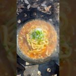 📛麻婆うどん⏩レシピはコメント欄#キャンプ飯 #campping #outdoorcooking