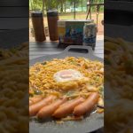 設営後のお手軽キャンプ飯はコレで決まり。#辛ラーメン#キャンプ飯#マルチグリドル#車中泊#お手軽レシピ#camp #マルチグリドルレシピ#クラシックビール