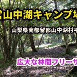 【ソロキャンプ】村営山中湖キャンプ場（地球元気村運営）山梨県南都留郡山中湖村平野