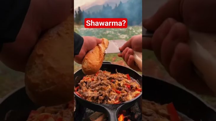 焚き火クッキング！ワイルドな肉料理、山の中で作ってみた！