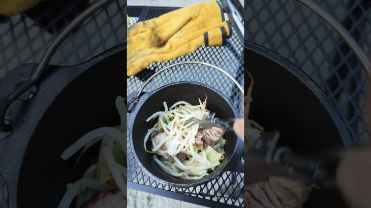 キャンプ飯完成#ダッチオーブン