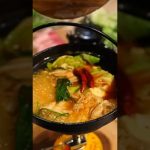 【100均キャンプ飯】ダイソーのいろり鍋で火鍋を作る | Daiso Irori Pot Hotpot ASMR #shorts #おうちキャンプ #キャンプ飯