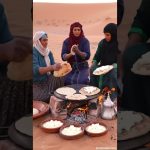 Grilled Flatbread with Camel Cheese at Desert Camp Middle East #cooking