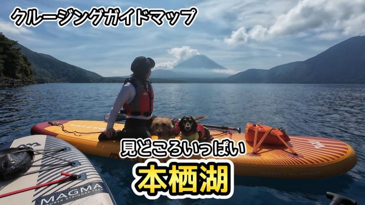 本栖レークサイドキャンプ場を拠点に、SUPで本栖湖のおすすめスポットを回った【ミニチュアダックスフンド】Lake Motosu
