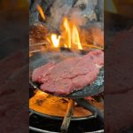 【キャンプ飯】わさびステーキラーメン#ソロキャンプ #レシピ #asmr